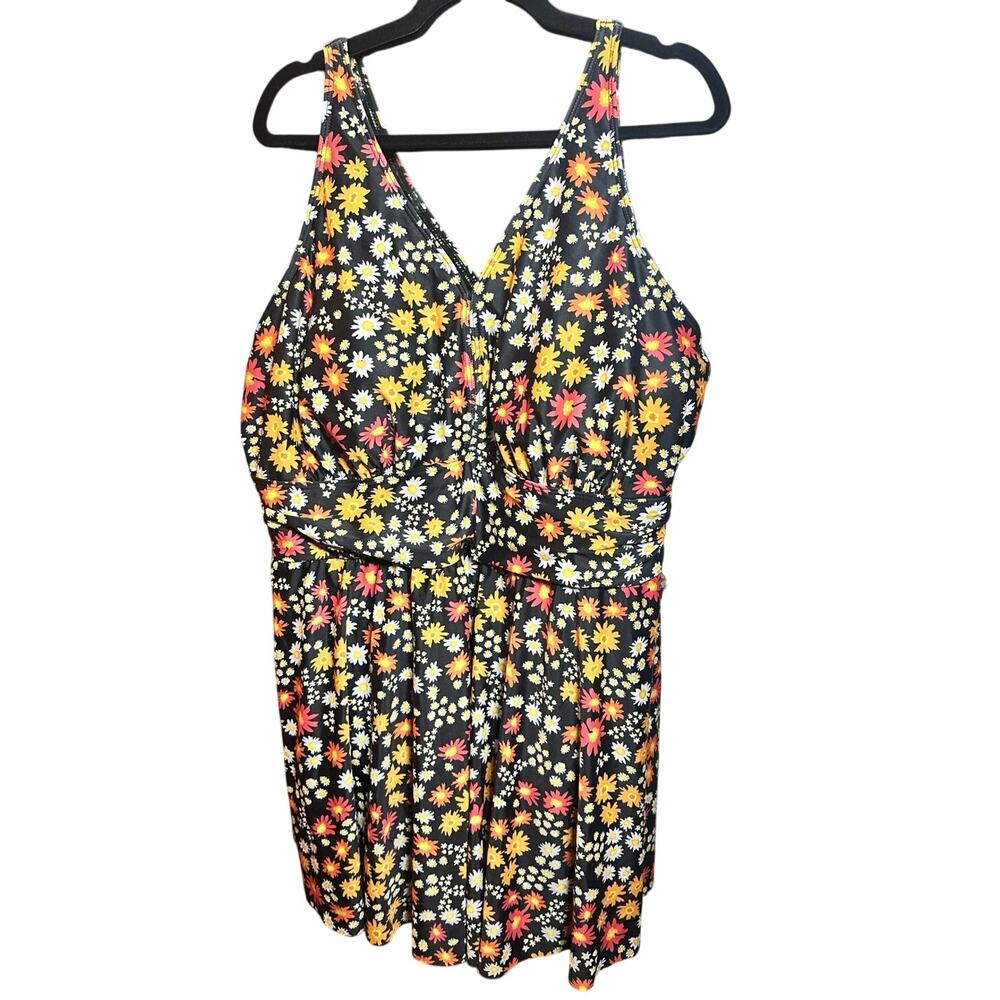 BloomChic Floral Flare Swim Dress/SwimSuit Plus Size 4x - Picture 3 of 7